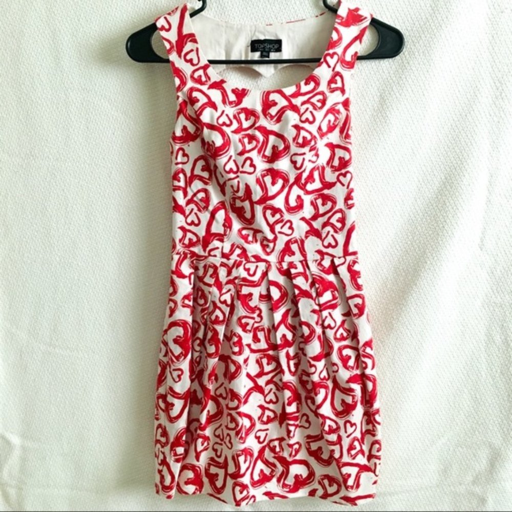 Topshop heart dress
